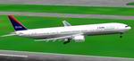 FS2000
                  Boeing 777 Delta New Colors package.